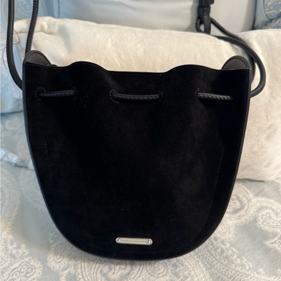 Rebecca Minkoff Handbags - Rebecca Minkoff Suede Black Lulu Crossbody Bag